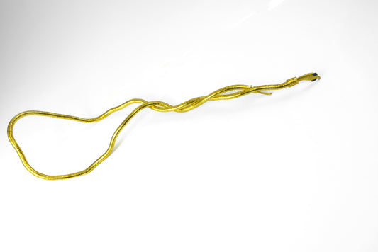 Gold-colored snake-shaped necklace 