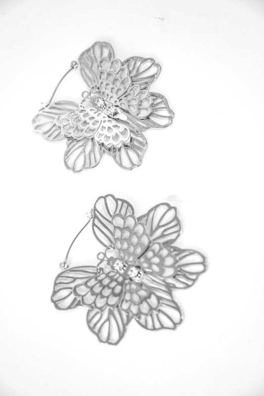 ButterFly earrings on a white background